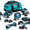 Nouvelle tendance Makita DLX7019TX1 Ensemble De 7 Outils Sans-fil – 18V Li-ion – 2 Batteries 5,0 Ah – Sac – Brushless 7