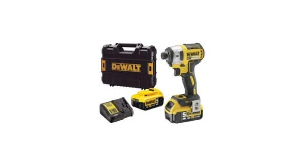 DeWalt DCF887P2 Set De Visseuse à Chocs à Batteries 18V Li-Ion (2x Batterie 5,0Ah) Dans Coffret TSTAK – Moteur Sans Charbon – DCF887P2-QW Boutique officielle 1