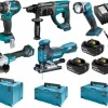 boutique paris Makita DLX5044TJ Ensembles De 5-machines 18V Li-ion Batteries (3x 5.0Ah ) Dans Mbox 5