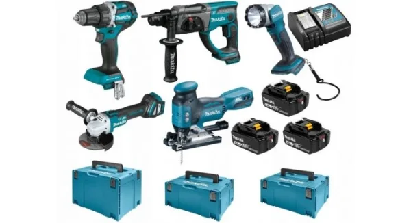 boutique paris Makita DLX5044TJ Ensembles De 5-machines 18V Li-ion Batteries (3x 5.0Ah ) Dans Mbox 1