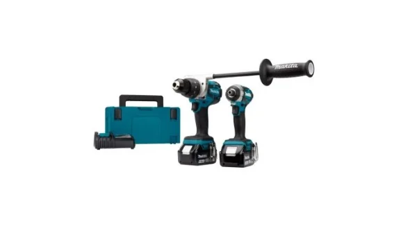 Meilleur Prix Garanti Makita DLX2175TJ Pack 2 Outils Sans-fil – 18V Li-ion – Perceuse Visseuse à Percussion (DDF481) & Visseuse à Percussion (DTD154) – 2 Batteries 2x 5,0 Ah – Mbox 1