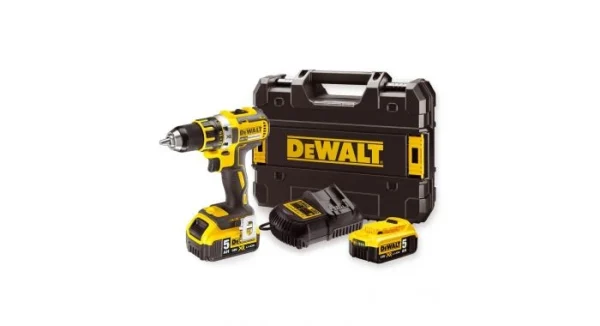 boutique en ligne france Dewalt DCD791P2 – Set Perceuse Visseuse Li-Ion 18V (2x Batterie 5,0Ah) Dans TSTAK – Moteur Brushless – 70Nm – DCD791P2-QW 1