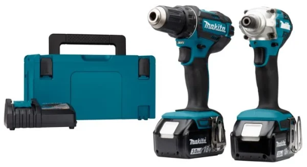 Makita DLX2339J Pack Outils Sans-fil – 18V Li-ion – Visseuse – Perceuse (DDF482) Et Visseuse à Percussion (DTD156) – 2 Batteries 3,0 Ah – Mbox Achat 1