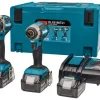 Makita DLX2180TJ1 Perceuse à Percussion Sans-fil (DHP484) & Visseuse à Percussion Sans-fil (DTD153) – 18V Li-ion (3x 5,0 Ah) – Mbox – Brushless marque moins cher 11