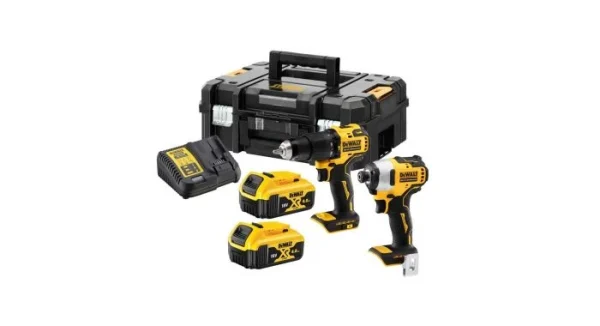 grande surprise DeWalt DCK2062M2T – Set D’outils Li-Ion 18V (2x Batterie 4,0Ah) Dans TSTAK – Moteur Brushless 1