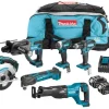 Makita DLX6038T Ensemble De Plusieurs Outils Sans-fil 18V Li-ion – 3 Batteries 5,0 Ah – Sac magasins pour 5