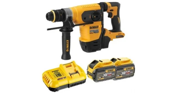 magasin en ligne DeWALT DCH417X2-QW – Marteau Perforateur 54V Li-ion FlexVolt Accu (2x 9.0Ah) Dans TSTAK Incl. Accessoires De 17 Pièces 1