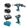 Makita DLX2174TX1 Pack Sans-fil – 18 V Li-ion – Perceuse Visseuse à Percussion (DHP481) Et Visseuse à Percussion (DTD153) – 2 Batteries 5,0 Ah – Mbox – Brushless Boutique officielle 5