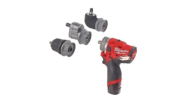 Milwaukee M12 FPDXKIT-202X – Set Perceuse Visseuse (2x Batterie 2.0Ah) + Set De Têtes – Dans HD-Box – Moteur Brushless – 44Nm – 4933464138 meilleur cadeau 1