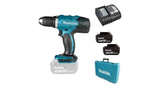 Perceuse Visseuse Sans-fil Makita DDF453SFE – 18V Li-ion – 2 Batteries 3,0 Ah – Coffret – 42 Nm commentaire favorable 1