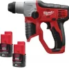 Milwaukee M12 H-202C Perforateur SDS-plus à Batteries 12V Li-Ion Set (2x Batterie 2.0Ah) Dans Coffret – 0,9J – 4933431340 jusqu'à 7