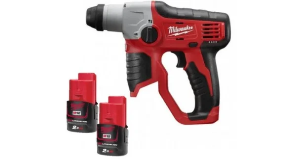 Milwaukee M12 H-202C Perforateur SDS-plus à Batteries 12V Li-Ion Set (2x Batterie 2.0Ah) Dans Coffret – 0,9J – 4933431340 jusqu'à 1