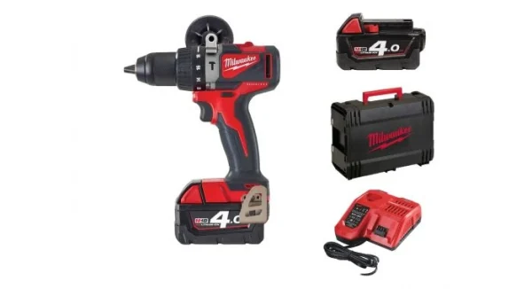 soldes de Noël Milwaukee M18 BLPD2-402X Ensemble Perceuse / Tournevis à Percussion Sur Batterie 18V Li-Ion (2x Batterie 4.0Ah) Dans Un Boîtier HD – Sans Balai – 82Nm – 4933464560 1