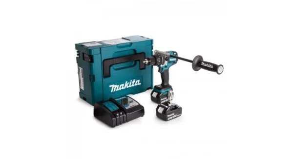 Makita DHP481RTJ Perceuse Visseuse à Percussion à Batteries (2x Batteries 5.0Ah) Dans MAKPAC – Moteur Sans Charbon achat 1