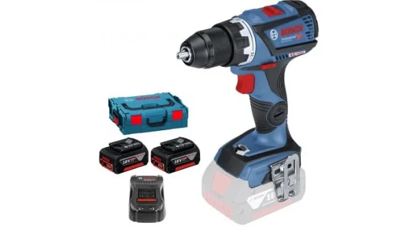 soldes officiel Bosch GSR 18V-60 C – Set Perceuse Visseuse Li-Ion 18V (2x Batterie 5.0Ah) Dans L-Boxx – 60Nm – 06019G1100 1