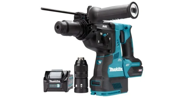 Makita HR004GM202 Perforateur Burineur Sans-fil – XGT 40V Max Li-ion – SDS-Plus – Kit (2x 4,0Ah) – Système D’aspiration – Mbox – 2,9 J – Brushless garantis authentique 1