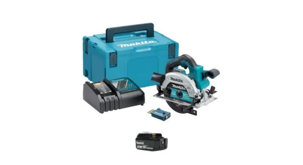 Scie Circulaire Sans-fil Makita DHS661RTJU – 18V Li-ion – 2 Batteries 5,0 Ah – Mbox – 165 Mm – Brushless vente pas cher en ligne 1