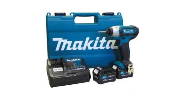 excellente qualité Visseuse à Percussion Sans-fil Makita TD110DSME – 10,8V Li-ion – 2 Batteries 4,0 Ah – Coffret 1