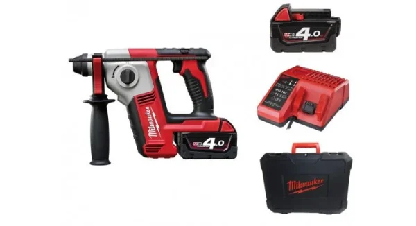 Milwaukee M18 BH-402C Perforateur SDS-plus à Batteries 18V Li-Ion (2x Batterie 4.0Ah) Dans Coffret – 1,2J – 4933443330 acheter 1