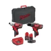 jusqu'à Milwaukee M12 BPP2B-421C PowerPack (M12 BPD + M12 BID + 1 X 2,0 & 1x 4,0 Ah + Chargeur + Mallette De Transport) – 12V – 4933443497 7