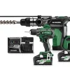 HiKOKI DH36DMAWAPZ – Set Multivolt 36V – Marteau Perforateur SDS-Plus & Perceuse Visseuse (3x Batterie 4,0/8,0Ah) Dans HSC – Moteur Brushless marques de renommée 22