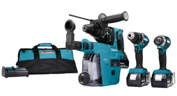 Makita DLX3106TW1 Pack 3 Outils Sans-fil – 18V Li-ion – 2 Batteries 5,0 Ah) – Sac en vente 1