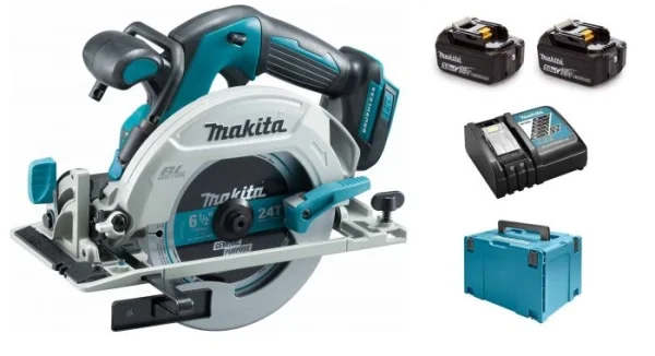 Scie Circulaire Sans-fil Makita DHS680RTJ – 18V Li-ion – 2 Batteries 5,0 Ah – MAKPAC – 165 Mm – Brushless meilleur service 1