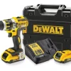 nouveau produit DeWalt DCD795D2 – Perceuse Visseuse à Percussion Li-Ion 18V XR (2 X Batterie 2.0Ah) Dans Mallette TSTAK – Moteur Brushless 5