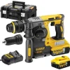 DeWalt DCH274P2T Perfo-burineur SDS-plus à Batteries 18V Li-Ion + Mandrin Interchangeable Set (2x Batterie 5.0Ah Accu) Dans TSTAK – Moteur Sans Charbon – 2,1J – DCH274P2T-QW Paiement sécurisé 5