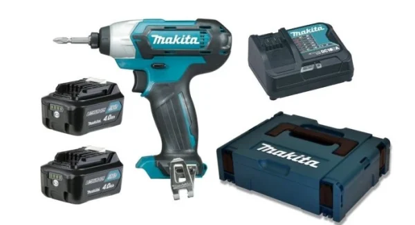 Visseuse à Percussion Sans-fil Makita TD110DSMJ – 10,8V Li-ion – 2 Batteries 4,0 Ah – MAKPAC marque moins cher 1