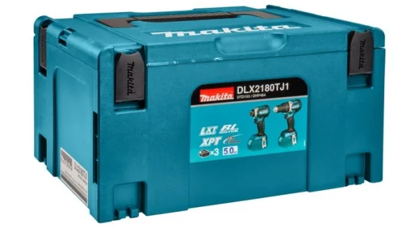 Makita DLX2180TJ1 Perceuse à Percussion Sans-fil (DHP484) & Visseuse à Percussion Sans-fil (DTD153) – 18V Li-ion (3x 5,0 Ah) – Mbox – Brushless marque moins cher 3