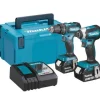 Makita DLX2283TJ – Ensemble Sans-fil – 18 V Li-ion – Perceuse-Visseuse & Perceuse Visseuse à Percussion – 2 Batteries 5,0 Ah – Brushless – Mbox vente pas cher 20