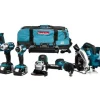 mode Makita DLX8026TW1 Ensemble De 8 Outils Sans-fil – 18V Li-ion – 3 Batteries 5,0 Ah – Sac 20