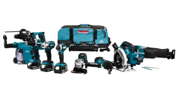 mode Makita DLX8026TW1 Ensemble De 8 Outils Sans-fil – 18V Li-ion – 3 Batteries 5,0 Ah – Sac 1