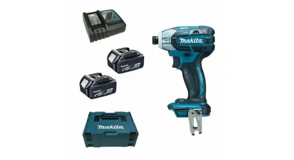 Visseuse à Impulsions Hydraulique Sans-fil Makita DTS141RTJ – 18V Li-ion – 2 Batteries 5,0 Ah – MAKPAC – Brushless Officielle 1