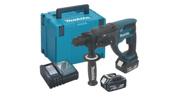 grande promotion Makita DHR202RMJ Perfo-burineur Sans-fil – 18V Li-ion – SDS-plus – Kit (2x 4,0 Ah) – MAKPAC 1